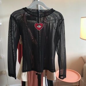 Cute mesh long sleeve